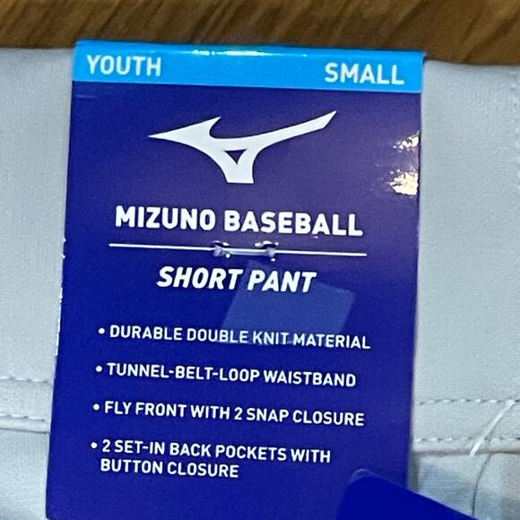 Mizuno Youth Premier Piped Short Baseball Pant Size Youth Small - Picture 9 of 10